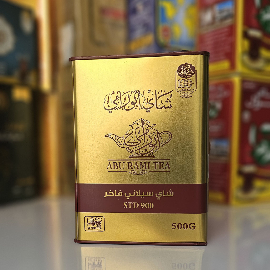 چای ابورامی فاخر 900 سعدالدین قوطی فلزی 500 گرمی